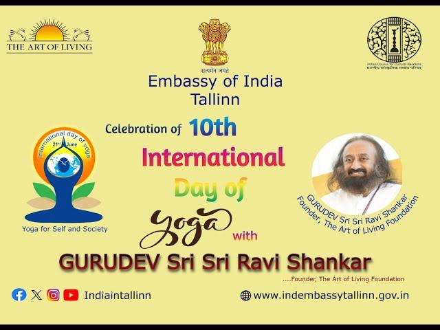 Celebration of 10th International Day of Yoga with Gurudev Sri Sri Ravi Shankar