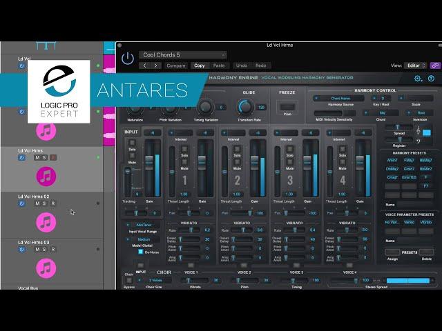 Vocal Production in Logic Pro Using Auto-Tune Unlimited From Antares