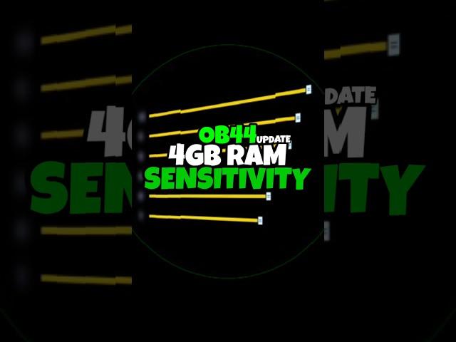 ob44 update free fire sensitivity for 4gb ram || Free Fire Sensitivity