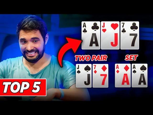 TOP 5 CRAZY POKER FLOPS YOU HAVE TO SEE!