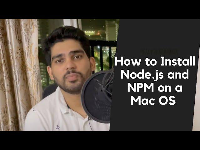 How to Install Node.js and NPM on a Mac OS X