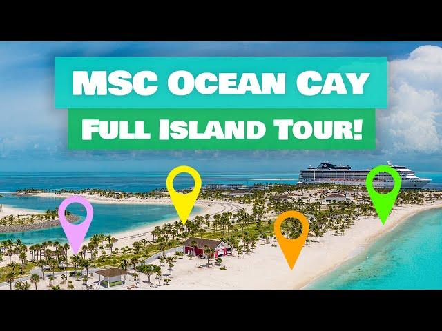 MSC Ocean Cay Full Island Tour 2023!