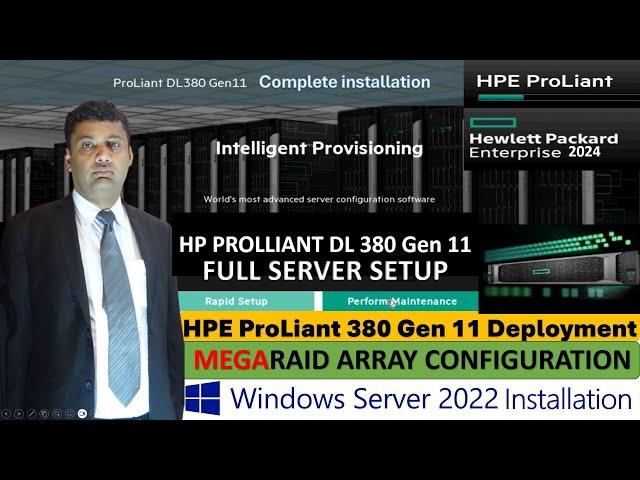 HP ProLiant DL 380 Gen 11 Server Installation via Intelligent Provisioning