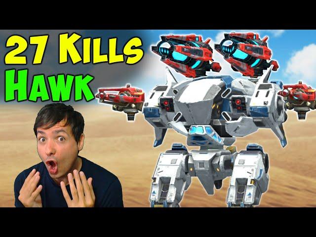 HOLY HAWK! 27 KILLS in Team Deathmatch - War Robots Mk2 Gameplay WR