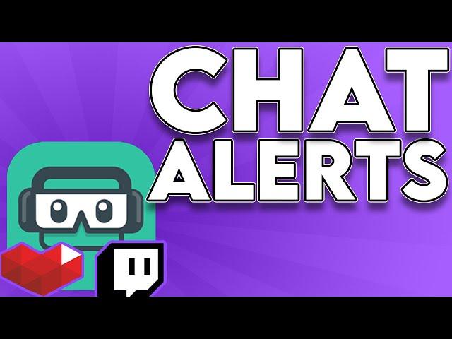 Set Up Chat Alerts  // StreamLabs Cloudbot For Streaming