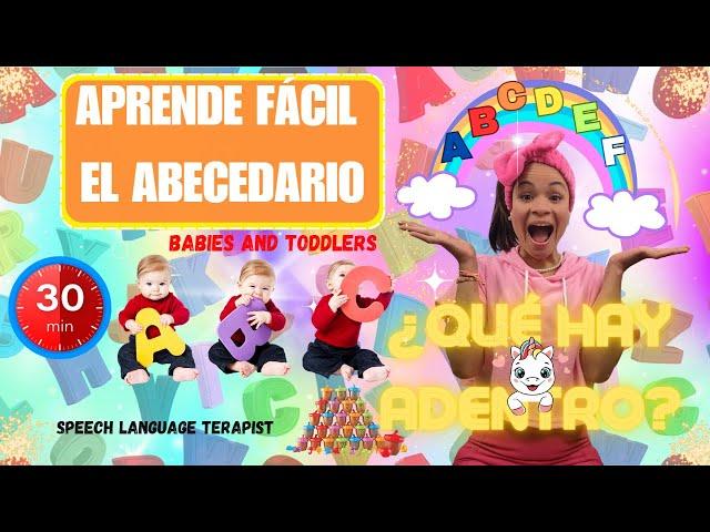 Aprende Fácil el abecedario I Toddlers learning I Unicorn Stuffed Animal  I Español