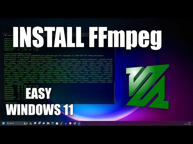 How To install FFmpeg in Windows 11 Step by Step[Easy]