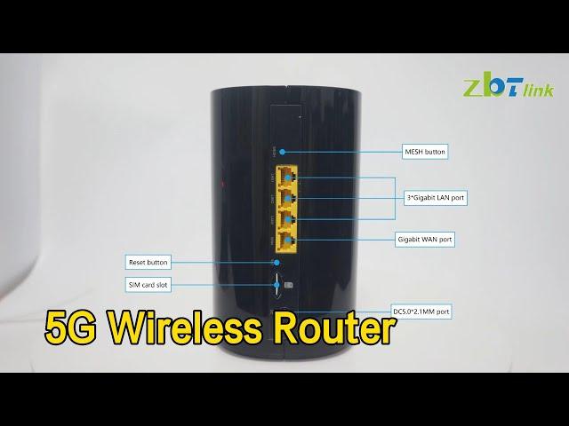 Onmidirectional 5G Wireless Router Dual Band Mesh OpenWRT For Home