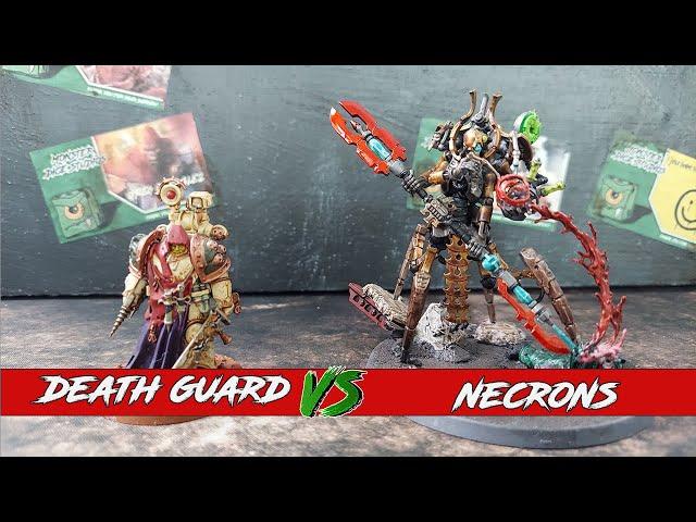 Necrons v Death Guard-10th edition Warhammer 40k Battle Report