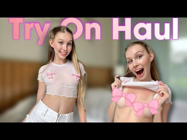 Try On Haul | Transparent Top | No Bra