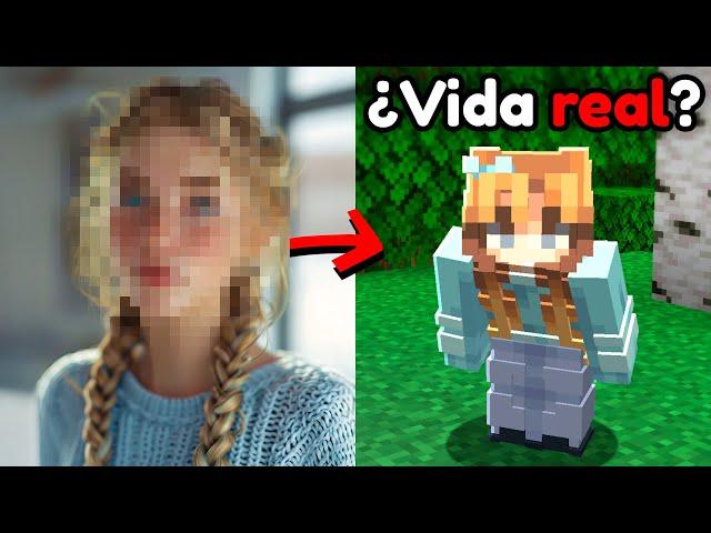 Encontré el Mundo Secreto de una CHICA REAL en Minecraft...