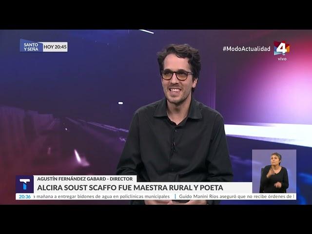 Entrevista en Telenoche Canal 4 - Alcira y el campo de espigas