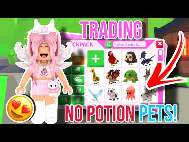 Trading NO POTION LEGENDARYS IN Adopt Me! *HATCHING OLD EGGS TOO*