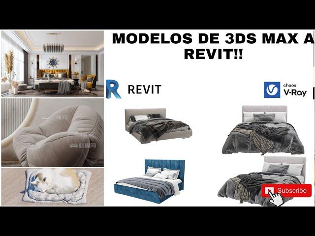 COMO PASAR MUEBLES DE 3DS MAX A REVIT | V-Ray For Revit