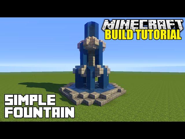 Minecraft: How To Build A Fountain Tutorial (Simple & Easy)