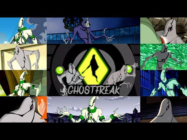 All ghostfreak transformations in all Ben 10 series