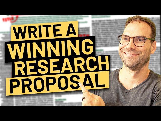 Craft a Winning Research Proposal (PROVEN METHOD & LIVE EXAMPLE)