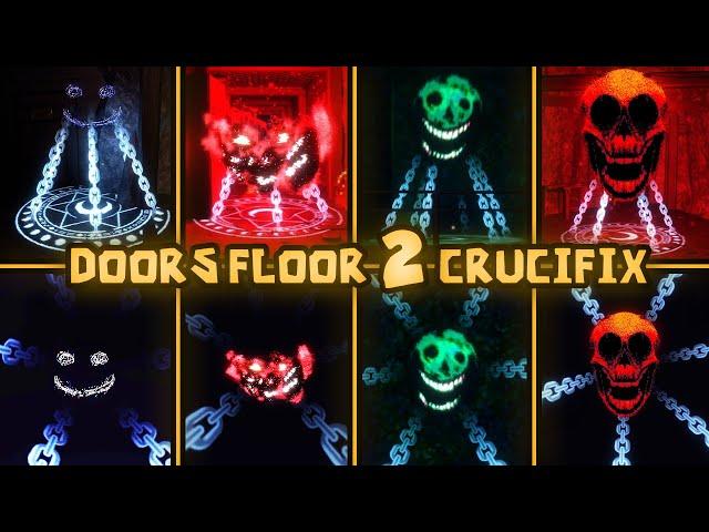 Doors Floor 2 : Rooms & Backdoor Entities in The Mines - Using Crucifix [ROBLOX]