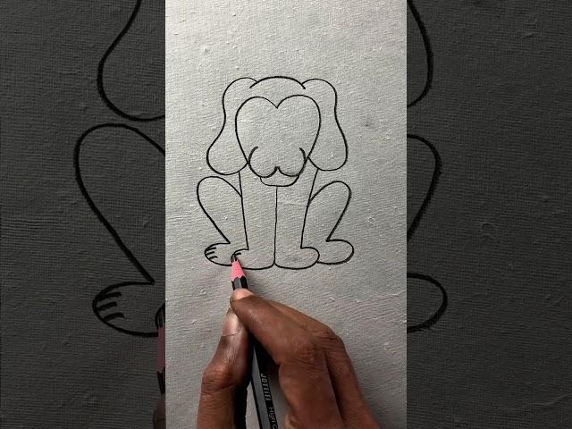 How to draw simple lion with w