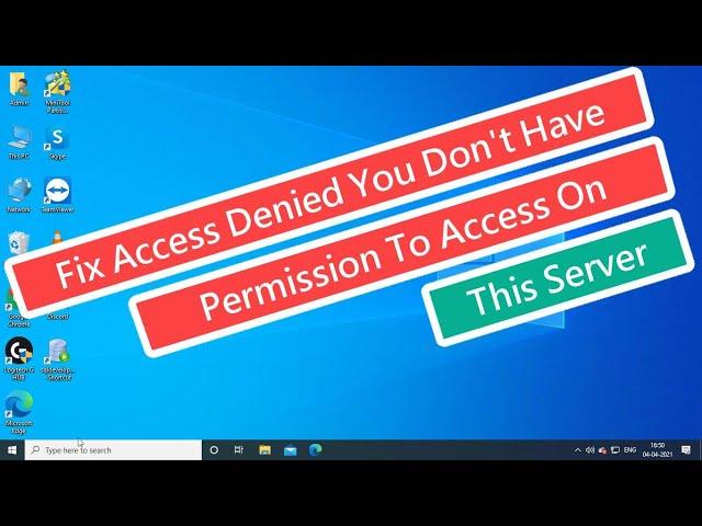 Fix Access Denied You Don't Have Permission To Access On This Server [2021]