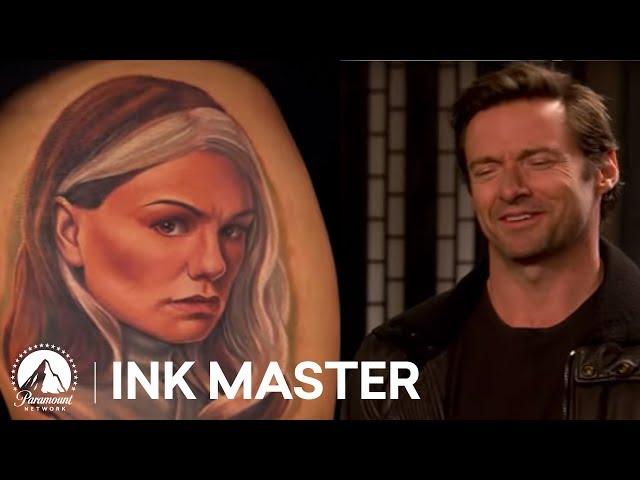 Hugh Jackman Reacts to X-Men Tattoos | Top 5 Moment from Ink Master Season 4