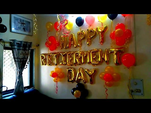 Happy Retirement Day Special Decoration 