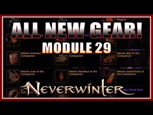 All New Gear Upcoming with Module 29 - What Will be Best!? (document) - Neverwinter