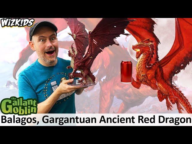 Balagos Gargantuan Ancient Red Dragon - WizKids D&D Icons of the Realms Prepainted Minis