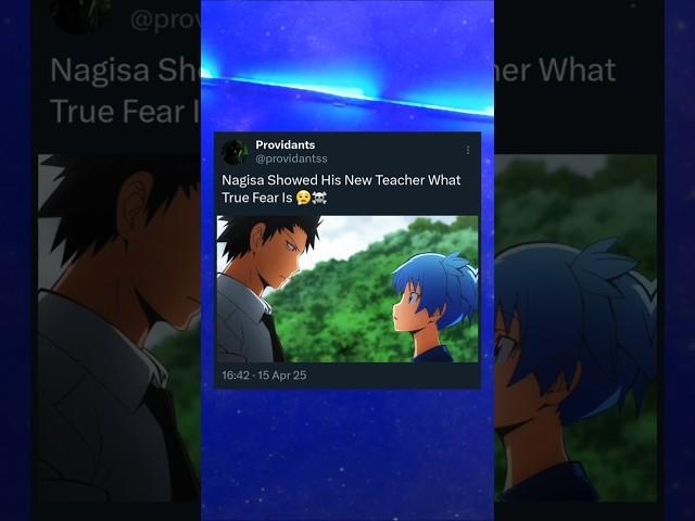 Nagisa Scares His Teacher | Assassination Class | #anime #shorts #assassinationclassroom