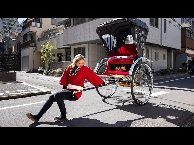 Day in the Life of a Female Rickshaw Puller in Japan