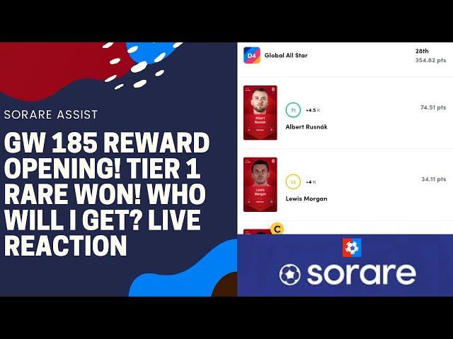 GW 185 Reward opening! Tier 1 Rare WON! Who will I get? LIVE reaction