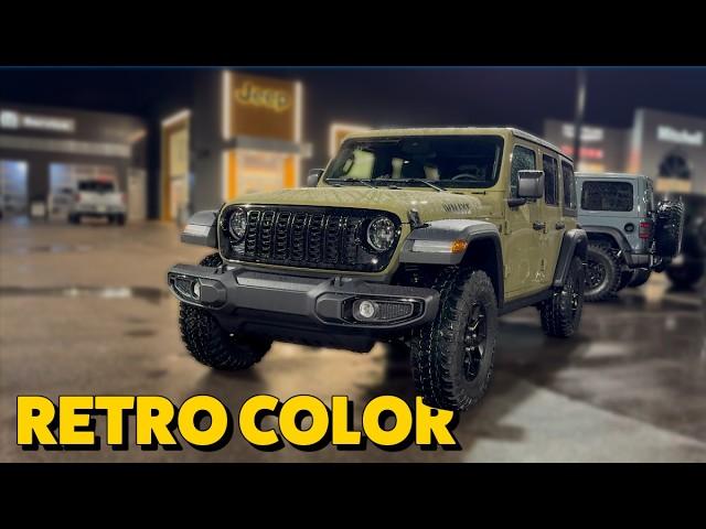 Retro Color | 2025 Jeep Wrangler Willys in ‘41 Green