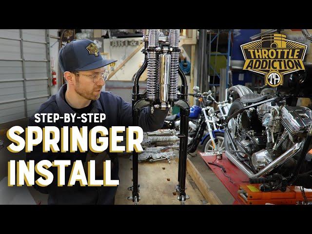 How To: Install a Springer Front End - Harley Repair from Start to Finish