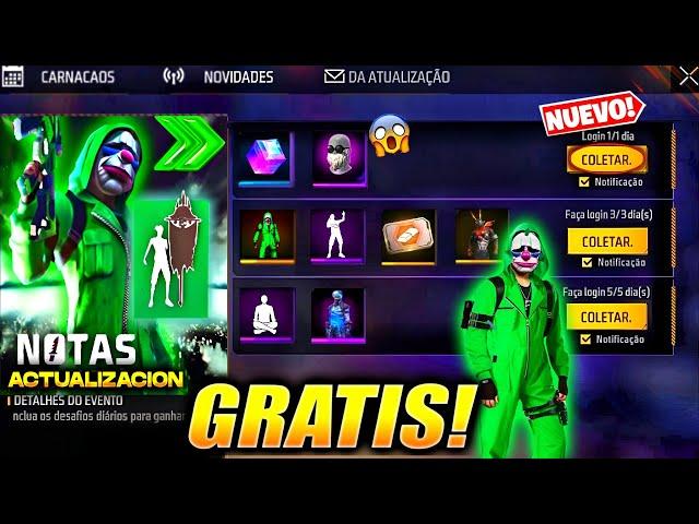 RAPIDO SERA GRATIS CRIMINAL VERDE REGRESA SEPTIEMBRE 2024 en FREE FIRE LATAM EVENTO SORPRESA