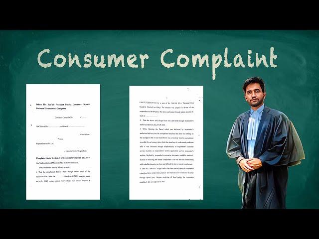 HOW TO MAKE CONSUMER COMPLAINT | DRAFTING | FORMAT | Consumer Protection Act | Sushant Sapra