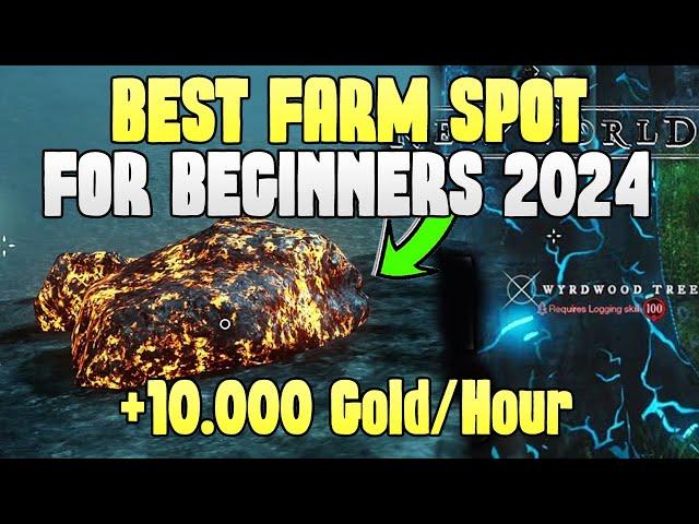 BEST New World Gold Farm for BEGINNERS, Money Making 2024, Gold Farming 2024 Wyrdwood, LodeStone