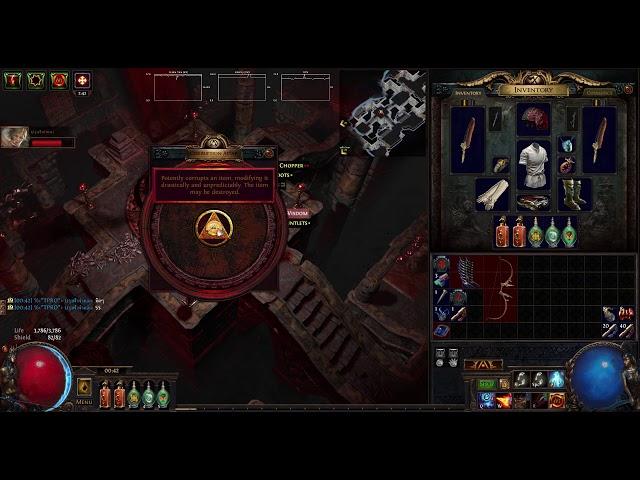 Poe Corruption altar "First time"