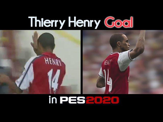 Thierry Henry Volley Goal vs Man united ► Recreated in PES 