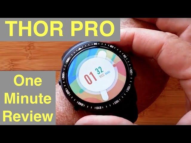 ZEBLAZE THOR PRO Large Transflective Screen 1GB/16GB Android 5.1 Smartwatch: One Minute Overview