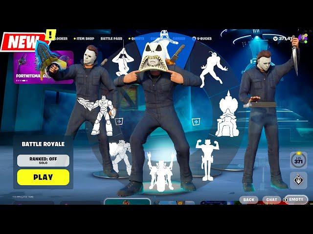 MICHAEL MYERS doing all Fortnite Built-In Emotes (Fortnitemares x Halloween series)