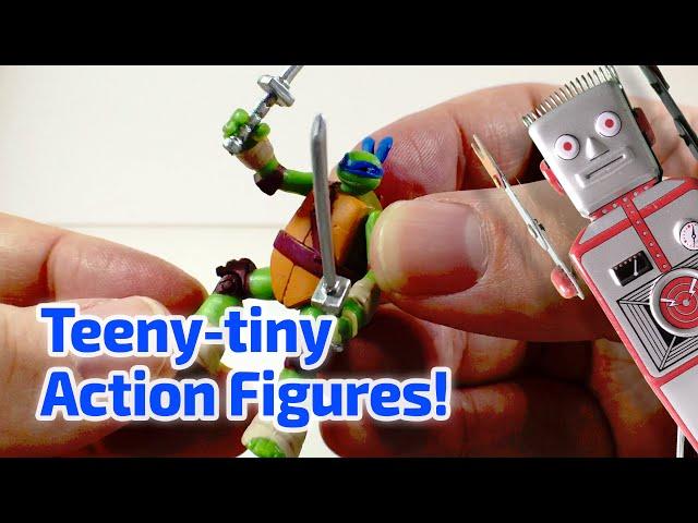 TEENY-TINY POSABLE ACTION FIGURES Working Miniature Collection