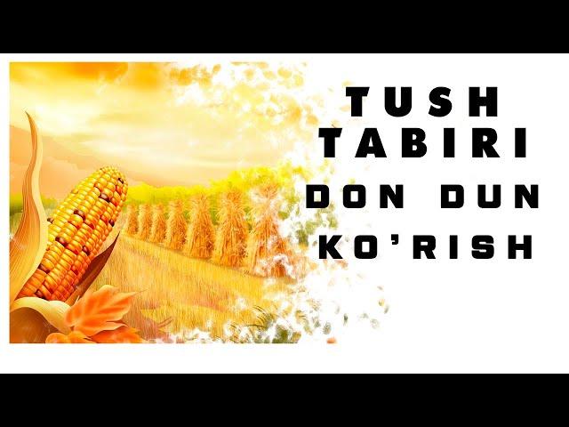 Tushda Don Dun Makkajo'xori Ko'rish Tabiri