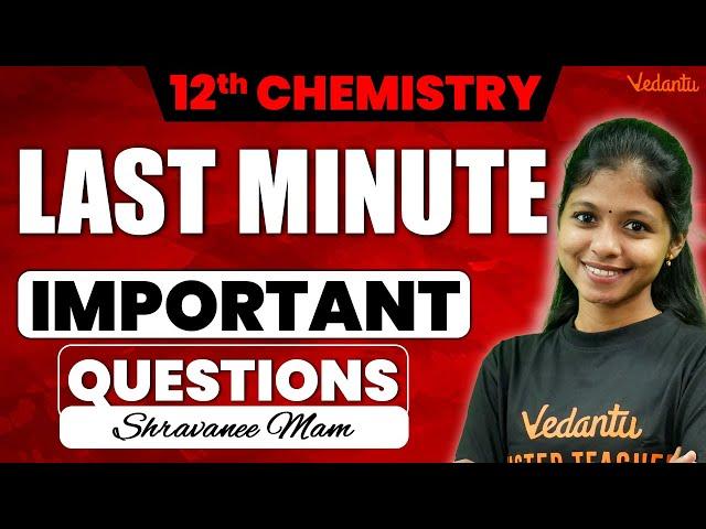 12th Chemistry | Tamil and English Medium | Important Questions - 2nd Mid Term