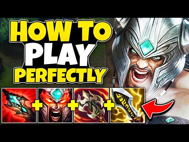 HOW TO PLAY TRYNDAMERE PERFECTLY IN SEASON 14 (FT. THE RANK 1 TRYNDAMERE)