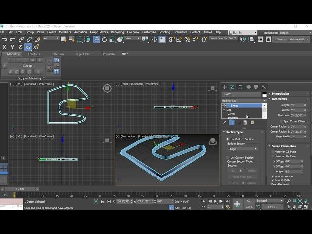 [3Ds Max] Sweep Tutorial 3Ds Max