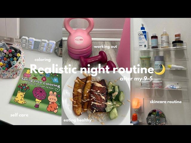 Realistic night routine after my 9-5️ relaxing, cozy & productive