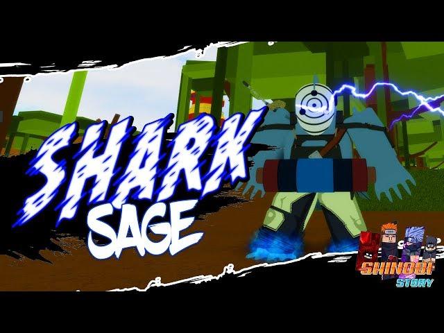 Shark Sage Showcase! | Wanazami/Hoshigake Clan in Shinobi Story Roblox | iBeMaine