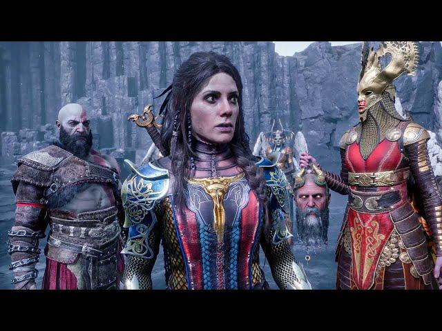 Kratos Admits He Likes Freya and Joins Her (All Romance Scenes) - God of War Ragnarok Valhalla