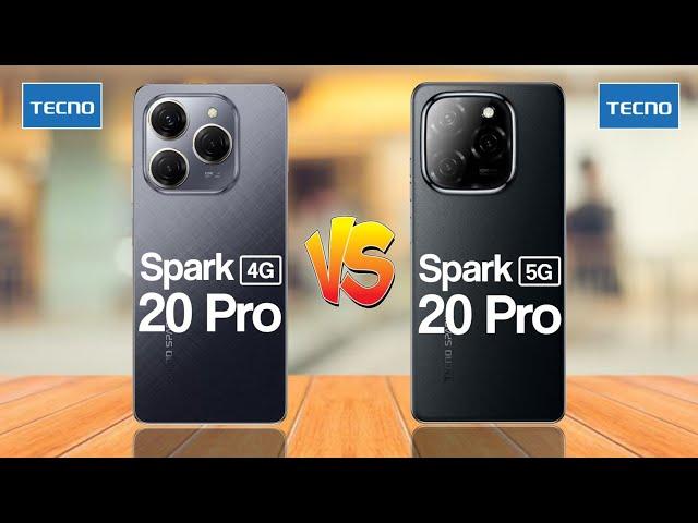 Tecno Spark 20 Pro 4G Vs Tecno Spark 20 Pro 5G