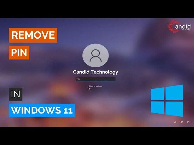 How to remove Windows 11 Hello PIN? | Candid.Technology